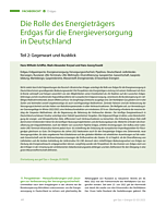 Die Rolle des Energieträgers Erdgas für die Energieversorgung in Deutschland