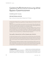 Gasbeschaffenheitsmessung ohne Bypass-Gasemissionen