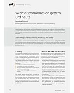 Wechselstromkorrosion gestern und heute