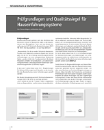 Prüfgrundlagen und Qualitätssiegel für Hauseinführungssysteme