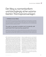 Der Weg zu normenkonform und durchgängig sicher automatisierten Thermoprozessanlagen