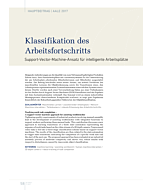 Klassifikation des Arbeitsfortschritts