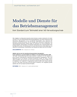 Modelle und Dienste für das Betriebsmanagement