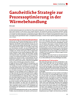 Ganzheitliche Strategie zur Prozessoptimierung in der Wärmebehandlung