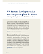 VR System development for nuclear power plant in Korea
