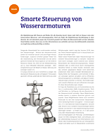 Smarte Steuerung von Wasserarmaturen