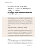 Grüne Gase/Wasserstoff im Verteilnetz-Transformationspfad zur H2-Readiness