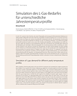 Simulation des L-Gas-Bedarfes für unterschiedliche Jahrestemperaturprofile
