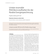 Unitäre reversible PEM-Brennstoffzellen für die flexible Energiespeicherung