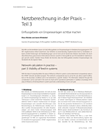 Netzberechnung in der Praxis – Teil 3