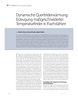 Dynamische Querfelderwärmung: Erzeugung maßgeschneiderter Temperaturfelder in Flachstählen