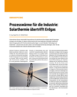 Prozesswärme für die Industrie: Solarthermie übertrifft Erdgas