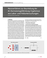 Messverfahren zur Beurteilung der AC-Korrosionsgefährdung: Ergebnisse aus Labor- und Felduntersuchungen