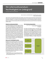 Die Lebenszyklusanalyse – Nachhaltigkeit im Untergrund