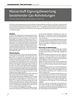 Wasserstoff-Eignungsbewertung bestehender Gas-Rohrleitungen