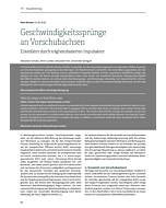 Geschwindigkeitssprünge an Vorschubachsen