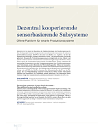 Dezentral kooperierende sensorbasierende Subsysteme