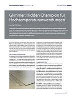 Glimmer: Hidden Champion für Hochtemperaturanwendungen
