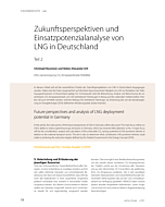 Zukunftsperspektiven und Einsatzpotenzialanalyse von LNG in Deutschland