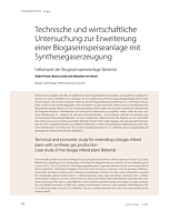Technische und wirtschaftliche Untersuchung zur Erweiterung einer Biogaseinspeiseanlage mit Synthesegaserzeugung, Fallbeispiel der Biogaseinspeiseanlage Bebertal,