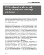 DVGW-Stellungnahme: Abschirmende Wirkung von enthafteten Rohrleitungsumhüllungen