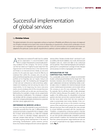 Successful implementation of global services