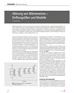 Alterung von Wärmenetzen – Einflussgrößen und Modelle