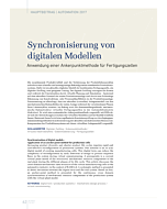 Synchronisierung von digitalen Modellen