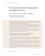 Konsequenzen der europäischen Energiemarktkrise