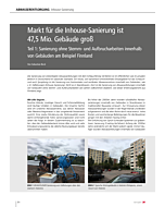 Markt für die Inhouse-Sanierung ist 47,5 Mio. Gebäude groß