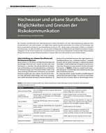 Hochwasser und urbane Sturzfluten: Möglichkeiten und Grenzen der Risikokommunikation