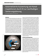 Automatisierte Auswertung von Kanalinspektionen durch KI zur nachhaltigen Sanierungsplanung