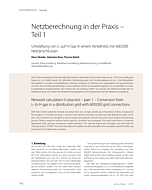Netzberechnung in der Praxis – Teil 1