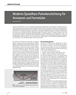 Moderne Epoxidharz-Pulverbeschichtung für Armaturen und Formstücke