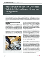 Wasserverlust muss nicht sein. Grabenlose Technik für Erhalt und Modernisierung von Leitungsnetzen