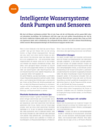 Intelligente Wassersysteme dank Pumpen und Sensoren