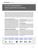 KI in der Kanalinspektion – Erfahrungsbericht aus Duisburg