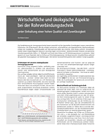 Wirtschaftliche und ökologische Aspekte bei der Rohrverbindungstechnik