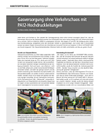 Gasversorgung ohne Verkehrschaos mit PA12-Hochdruckleitungen