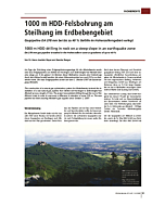 1000 m HDD-Felsbohrung am Steilhang im Erdbebengebiet