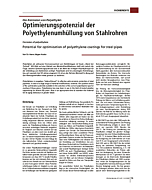 Optimierungspotenzial der Polyethylenumhüllung von Stahlrohren