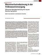 Wasserverlustreduzierung in der Trinkwasserversorgung
