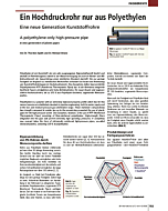 Ein Hochdruckrohr nur aus Polyethylen