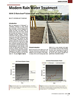 Modern Rain Water Treatment - With D-Rainclean®-Substratum and D-Rainclean Filter Channel