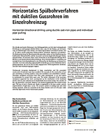 Horizontales Spülbohrverfahren mit duktilen Gussrohren im Einzelrohreinzug