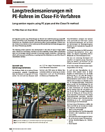 Langstreckensanierungen mit PE-Rohren im Close-Fit-Verfahren