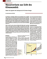 Wasserverluste aus Sicht des Klimawandels