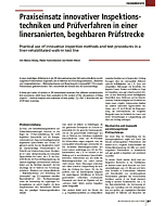 Praxiseinsatz innovativer Inspektionstechniken und Prüfverfahren in einer linersanierten, begehbaren Prüfstrecke