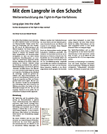 Mit dem Langrohr in den Schacht