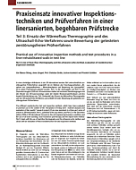 Praxiseinsatz innovativer Inspektionstechniken und Prüfverfahren in einer linersanierten, begehbaren Prüfstrecke